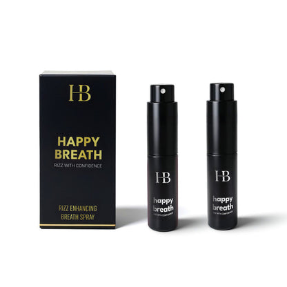 Happy Breath, Mint Breath Spray, 2Pcs Set, For Fresh Breath